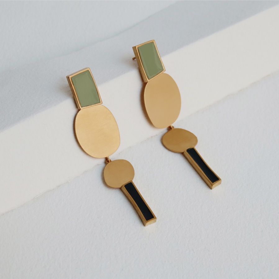 Collage Extra Long Earrings