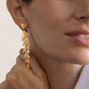 Vol Long Golden Earrings