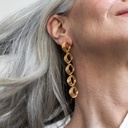 Xaluc Long Golden Earrings