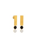 Somni Black and White Earrings