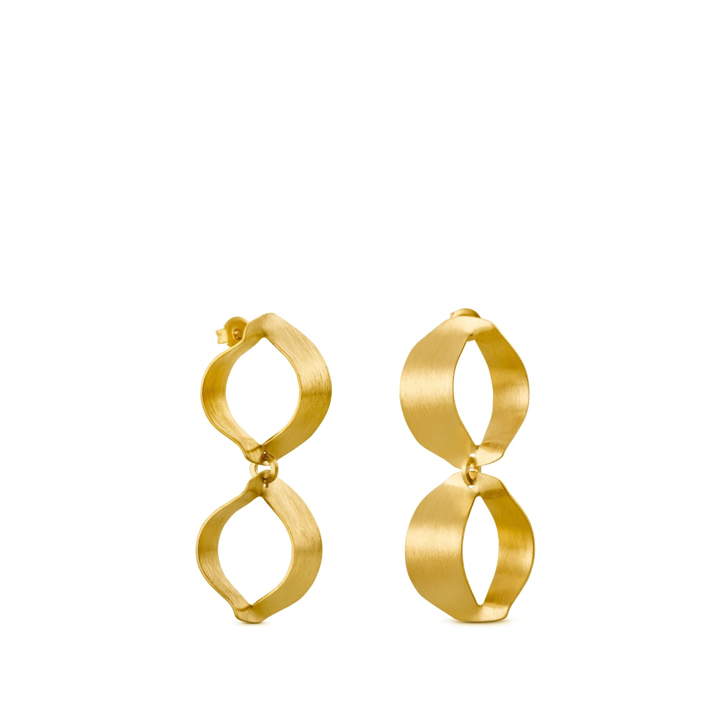 Xaluc Double Golden Hoops