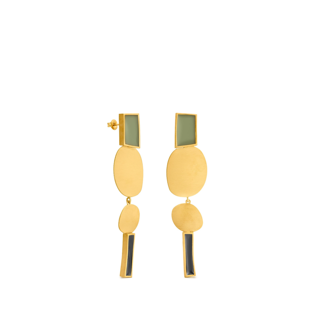 Collage Extra Long Earrings