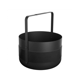 [HDEL00200] Emma Log Basket, Leather