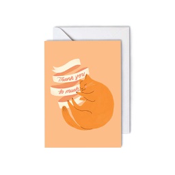 [STIP03400] Thank you so much Cat, Greeting Card