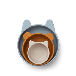 [KDLW16200] Eddie Bowls 3 - Pack Blue Multi Mix