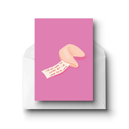 [STPS06200] Fortune Cookie Valentine's Day/Anniversary/Birthday Greeting Card