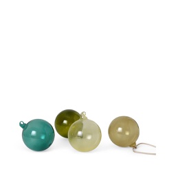 [SDFM02400] Glass Ornaments - L - Set of 4