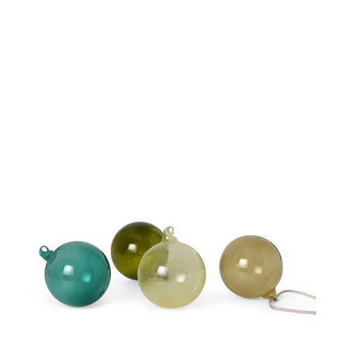 Glass Ornaments - L - Set of 4