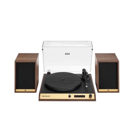 [TACR03600] Crosley C72, Walnut w. Golden Details