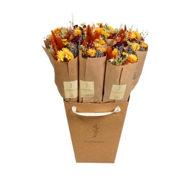 [HDFL03801] Dried Flowers Market More Bouquet - Harvest Sunset