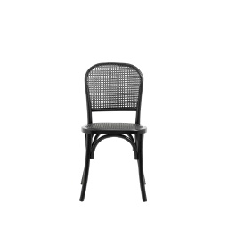 [FNNL00200] Wicky Chair w. Wickerwork Black/Black