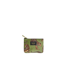 [FHWO29500] Olive Leopard Small Pouch