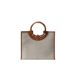 [FHAO00800] OLGA - Taupe Raffia Edition, Medium